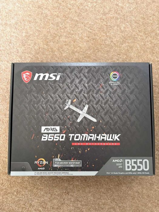 Комплект MSI MAG B550 Tomahawk + RYZEN 5 5600X 6-Core (4.6 GHz Turbo)