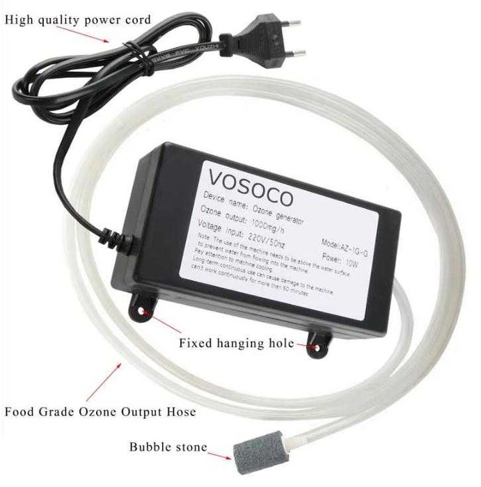 100гр./200 Грама/Час 10W 20W Озон Генератор Озонатор Вода Въздух Кухня