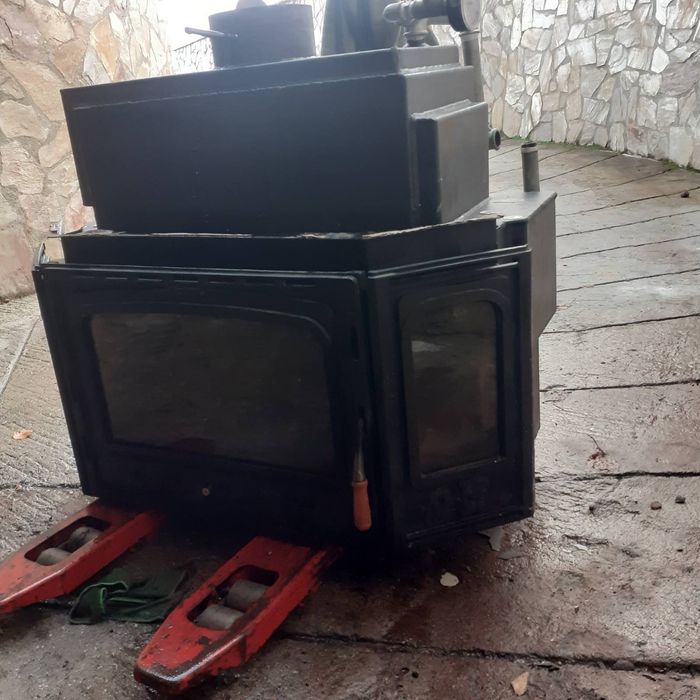 Камина , камера за вграждане с водна риза 28кW