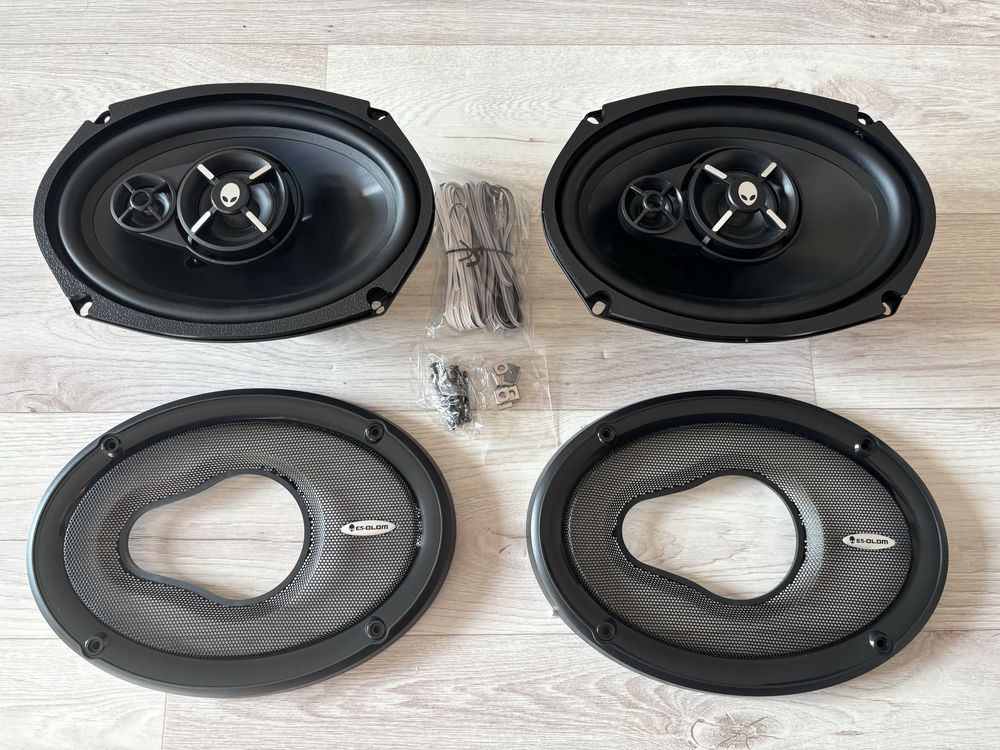 Магнитола JVC KD-X50BT. Колонки, динамики 6x9 5 Element