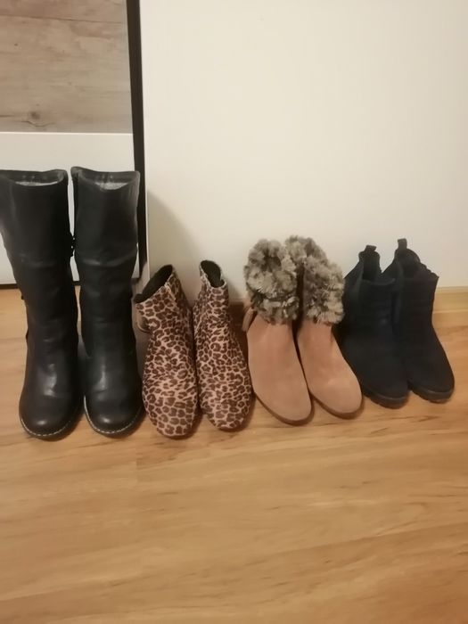 Дамски ботита различни номера rieker номер 39 цена 15лв.ест.кожа