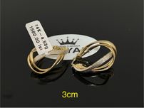 Bijuteria Royal CB : Cercei dama aur 14k 4,53gr 3cm