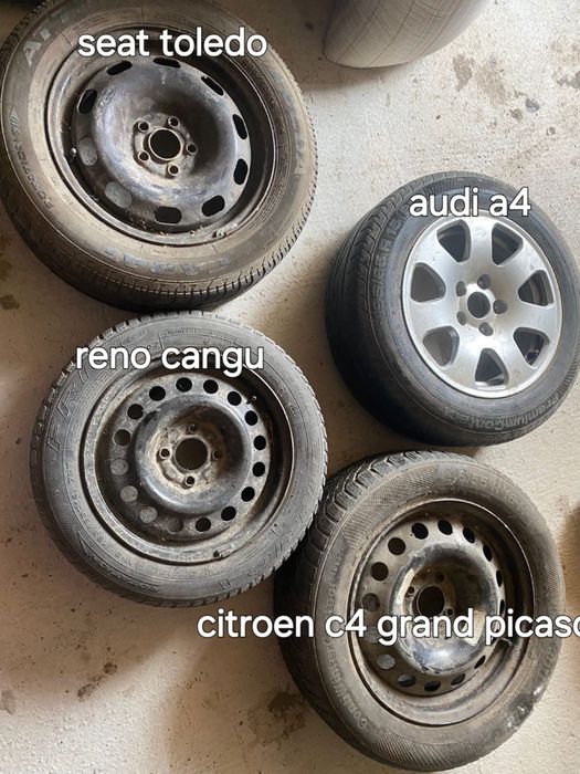 Roti rezerva echipate cu cauciucuri