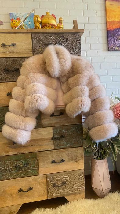 Палто естествен косъм*лисица