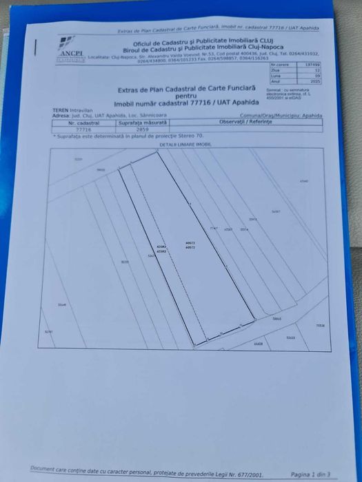 Teren intravilan sanicoara , Ideal pentru hale, case sau birouri