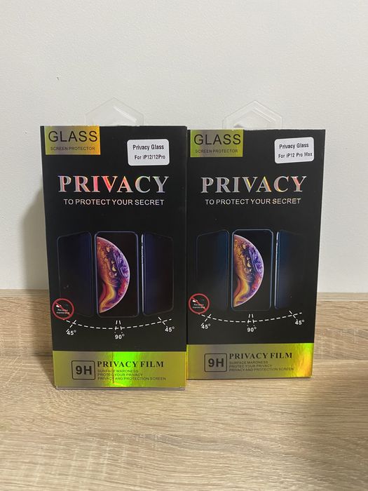 Folie Sticla Privacy iPhone 11/12/12 Pro/12 Pro Max Premium