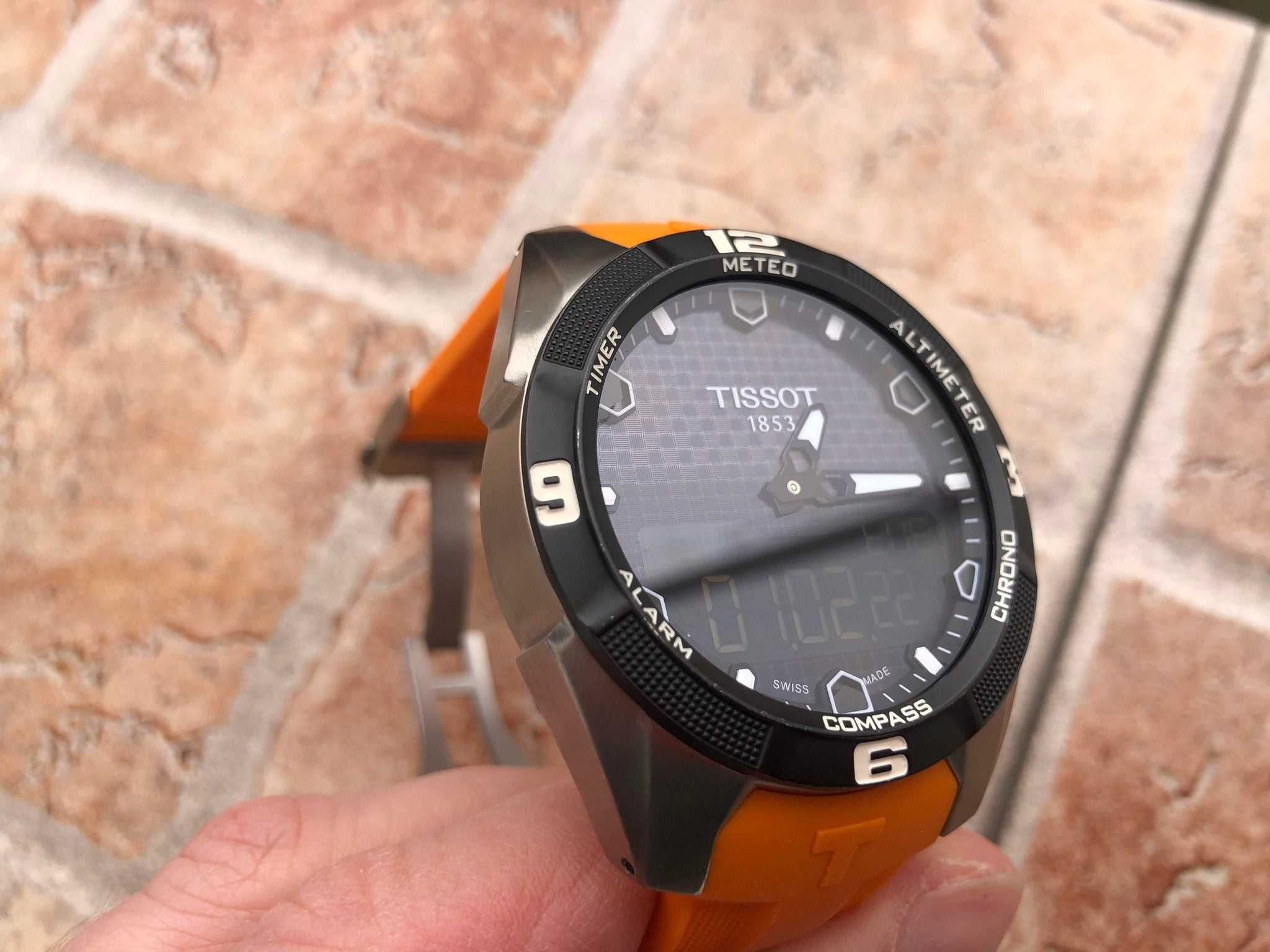 Tissot T-Touch Solar Expert Titanium Orange Strap