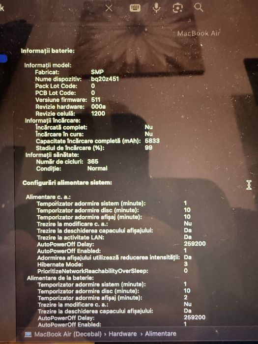 Vand Macbook Air 2014 512 GB SSD i7 8 GB Ram