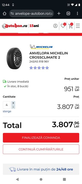 Vând Cauciucuri Michelin noi DOT 2025 All-Season