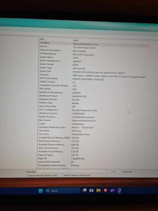 Laptop Lenovo IdeaPad 5 PRO, 16ARH17