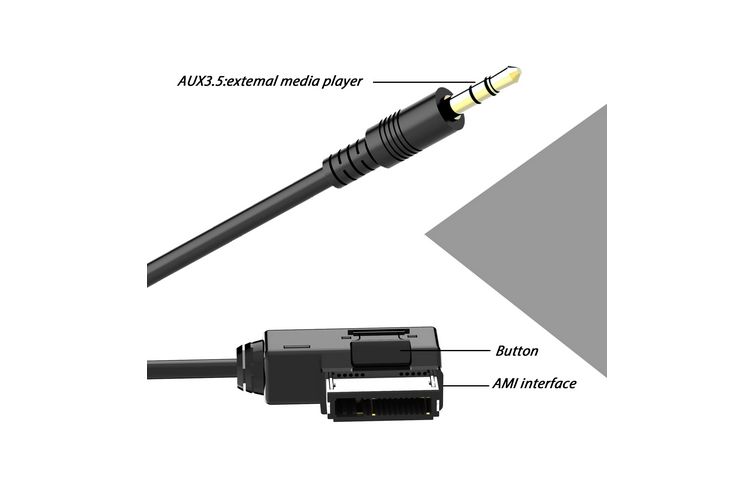 Cablu adaptor Auxiliar AUDI VW SEAT SKODA AMI MMI jack 3.5 sau USB