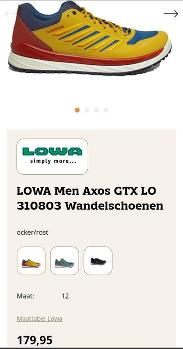 Lowa Axos gtx lo 43 1/2