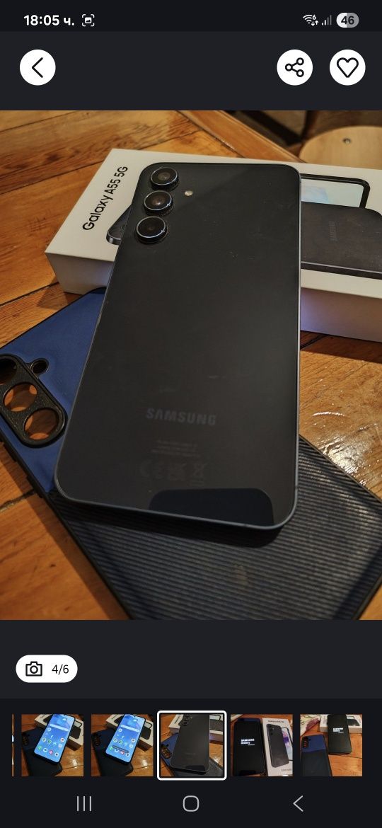 Продавам Samsung A55 5G 256gb 8ram в гаранция часовник Samsung 5 pro