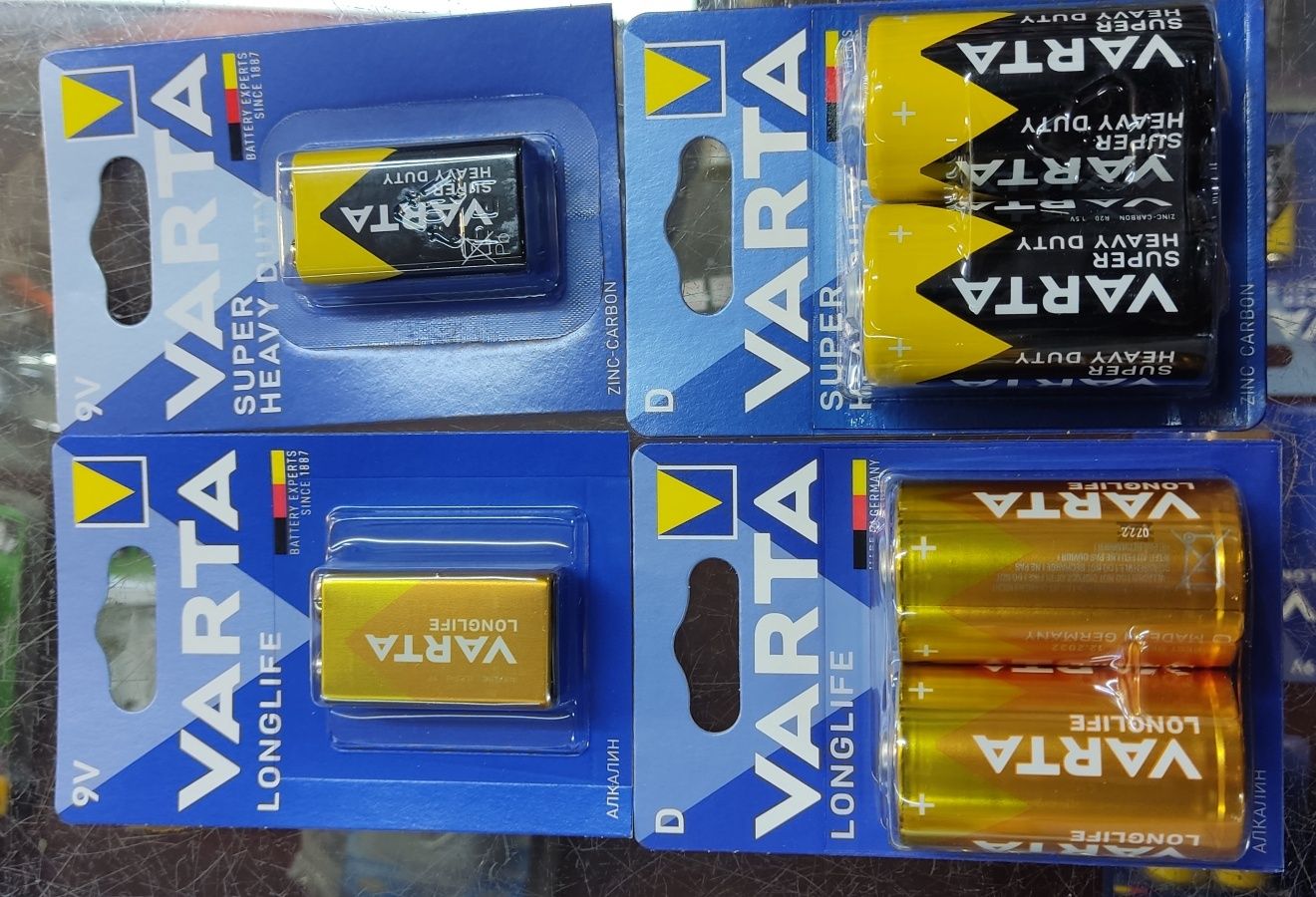 Батарейка D Varta оригинал. Оптом и Розницу. Zinc - Carbon.