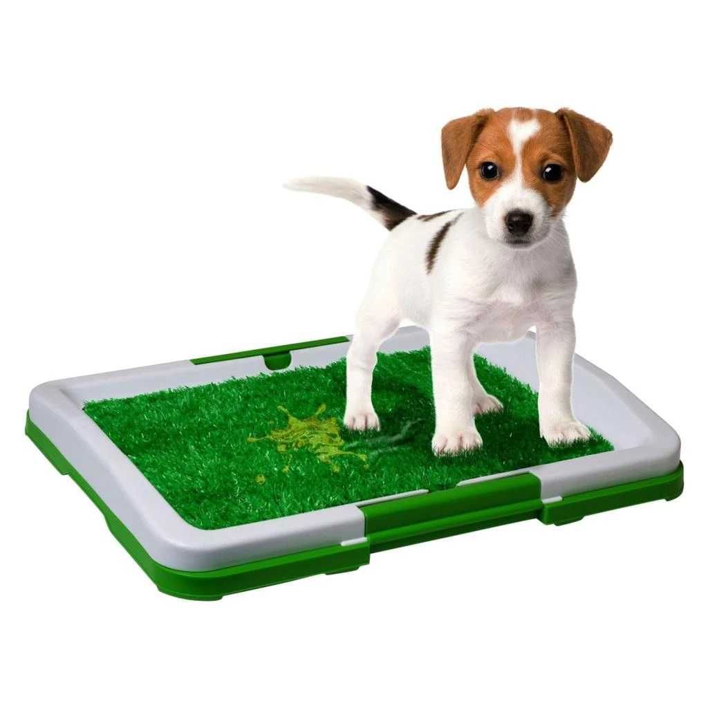 Puppy Potty Pad тоалетна за куче/котка с решетка и изкуствена трева