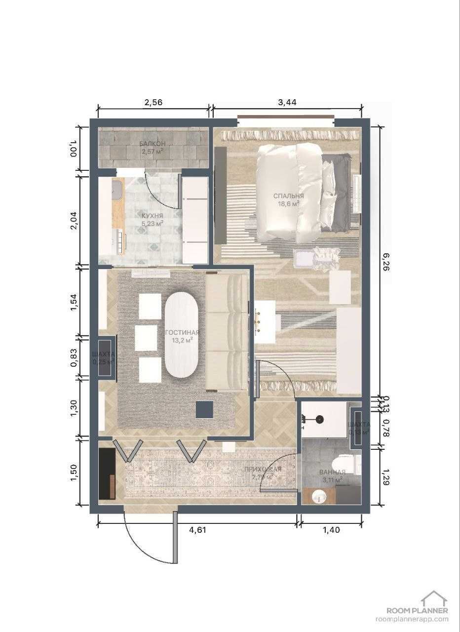 Продаётся квартира в районе Янги хаёт,  ул. Навруз, 26 дом, 1/2-комн.