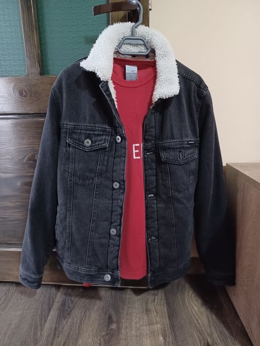 Geaca Cropp Denim imblanita noua, XS