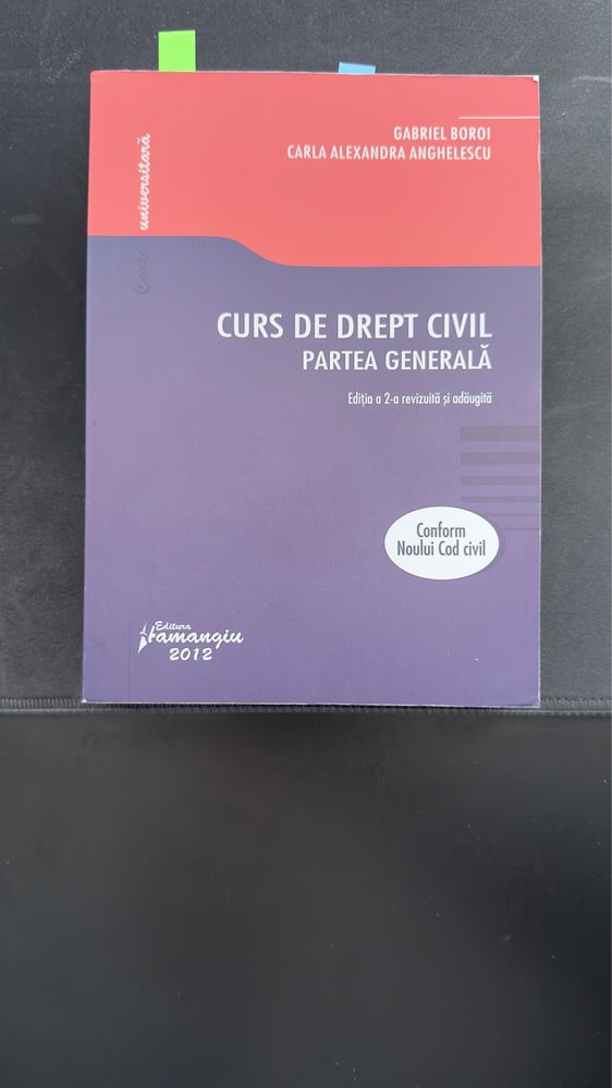 Curs de drept civil - Partea Generala