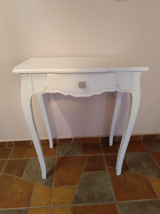 Consolă, masă cu sertare din lemn masiv