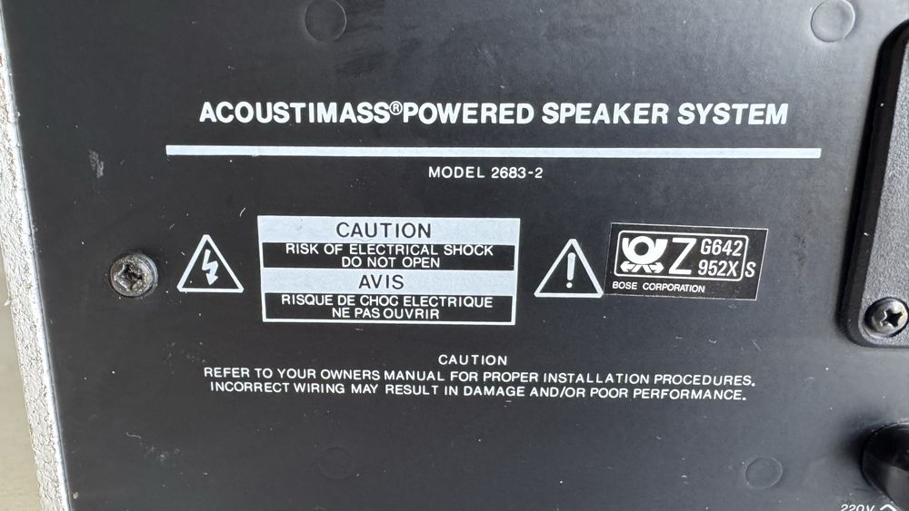 Boxa bose Bass activa , acoustimass powered speaker , defecta