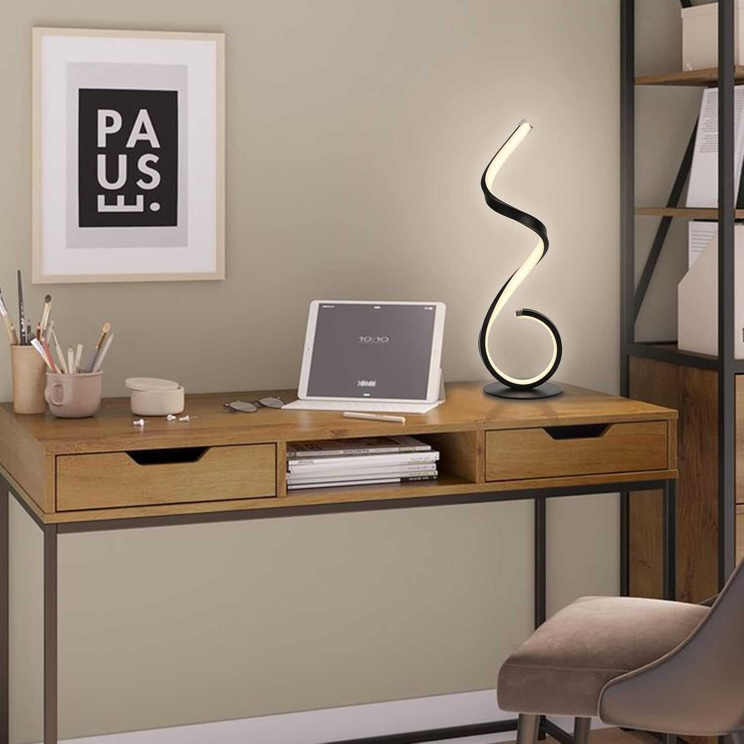 Lampa masa LED, 22W, 3 Tonuri lumina, 10 Niveluri lumina, NOU, factura