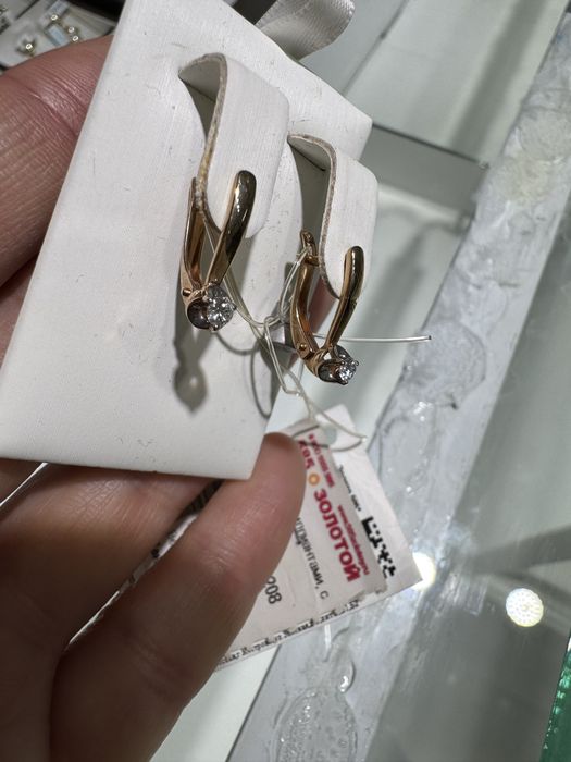 серьги бриллиант