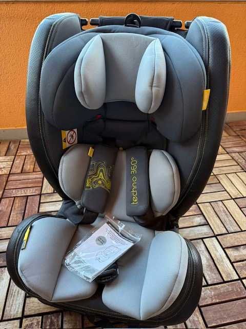 CHIPOLINO Стол за кола 0-36 кг. ТЕХНО ISOFIX 360°