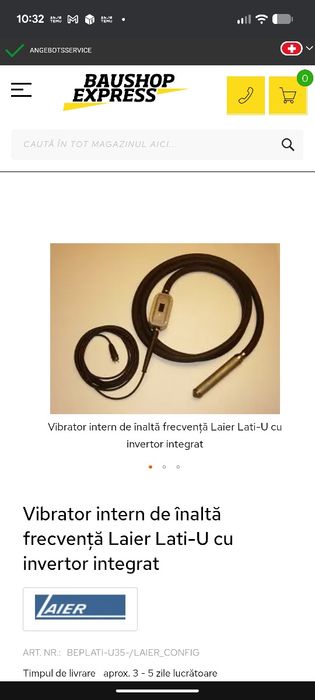 Vând vibrator construcții