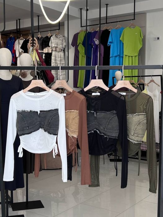 Сетка комбинированная с джинсой