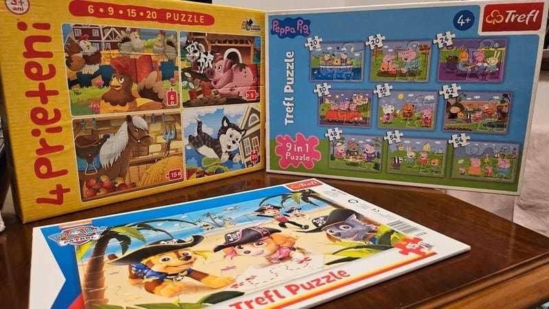 Lot puzzle Paw Patrol si Peppa