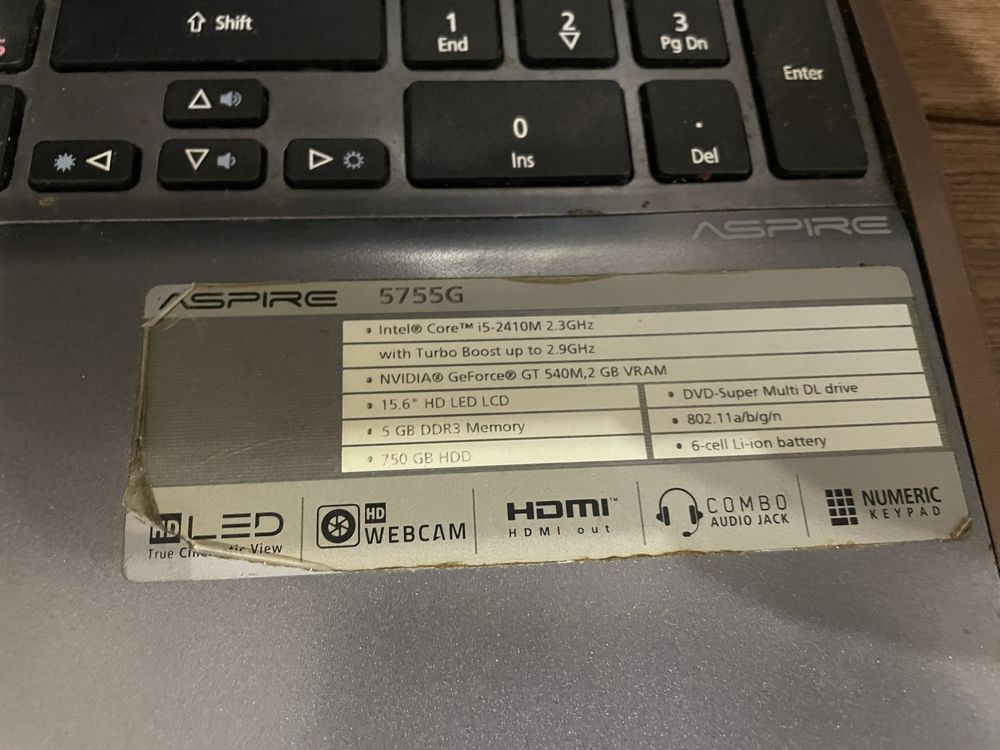 Лаптоп Acer Aspire 5755G