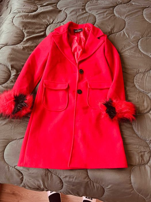Палто, дамско, червено Размер М