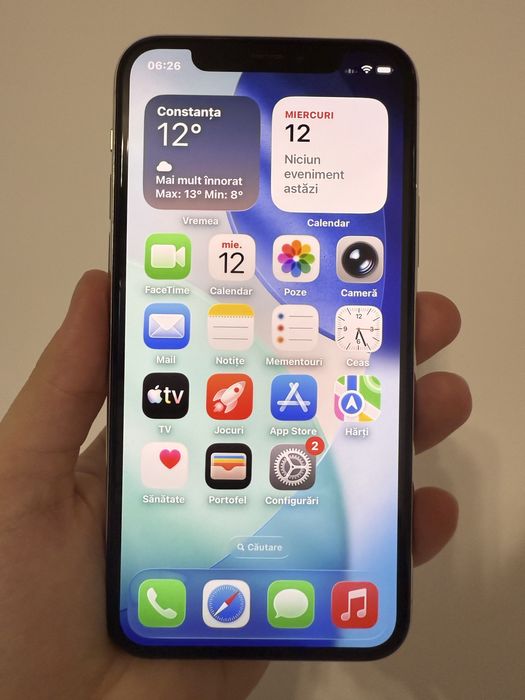 IPhone 11 PRO, 256 GB, Silver, Face ID functional, baterie 70%