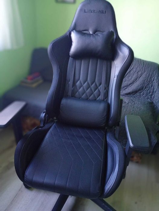 Геймърски Стол Кожен, Светещ "Legend"