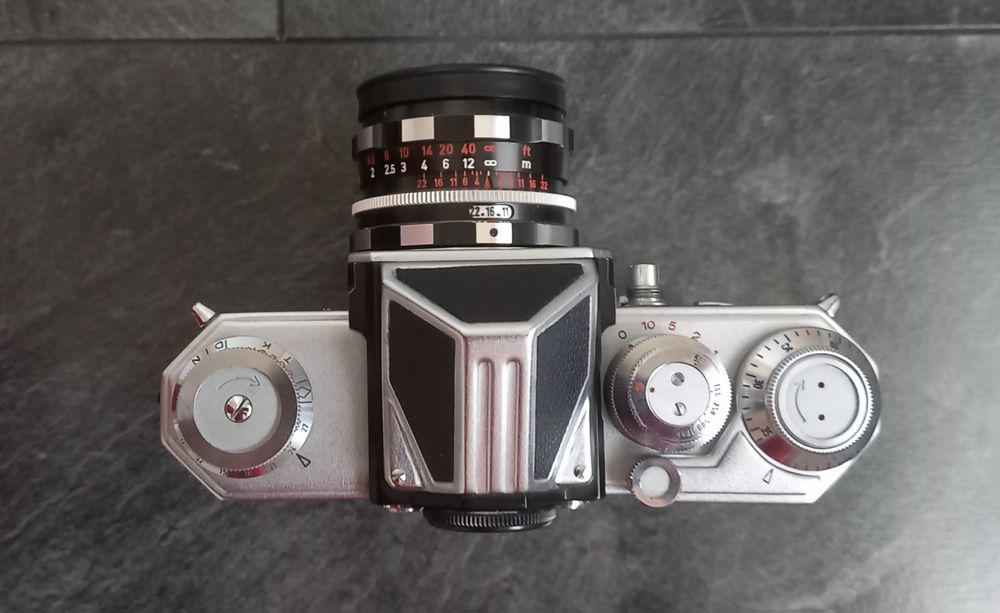 Aparat foto film Edixa Reflex _ colecție, vintage camera