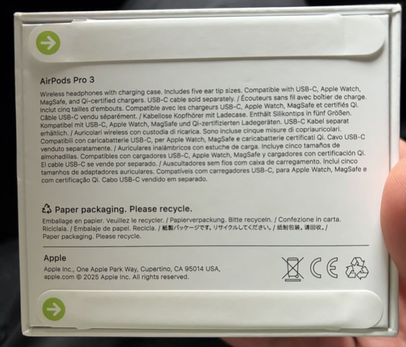 Airpods Pro 3 Gen оригинални гаранция БГ оператор