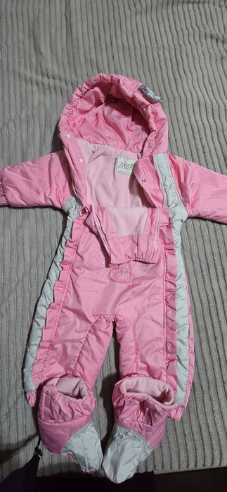 Комбинезон для девочки, розовый, 1-1.5 года