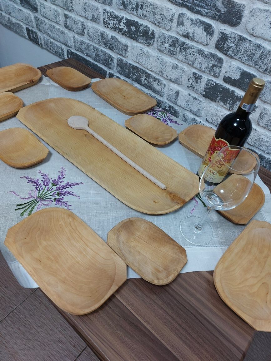 Set platou rustice 6 persoane