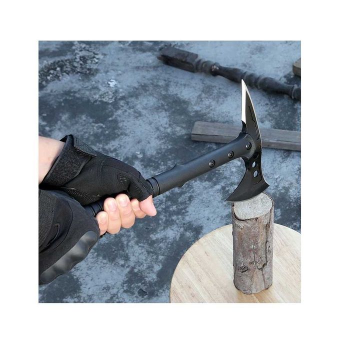 Kit Camping Lopata Militara multifunctionala, Topor si Cutit Vanatoare