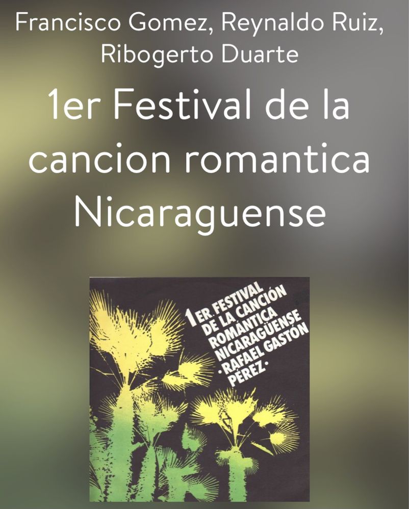 1er Festival de la cancion ПЛОЧА