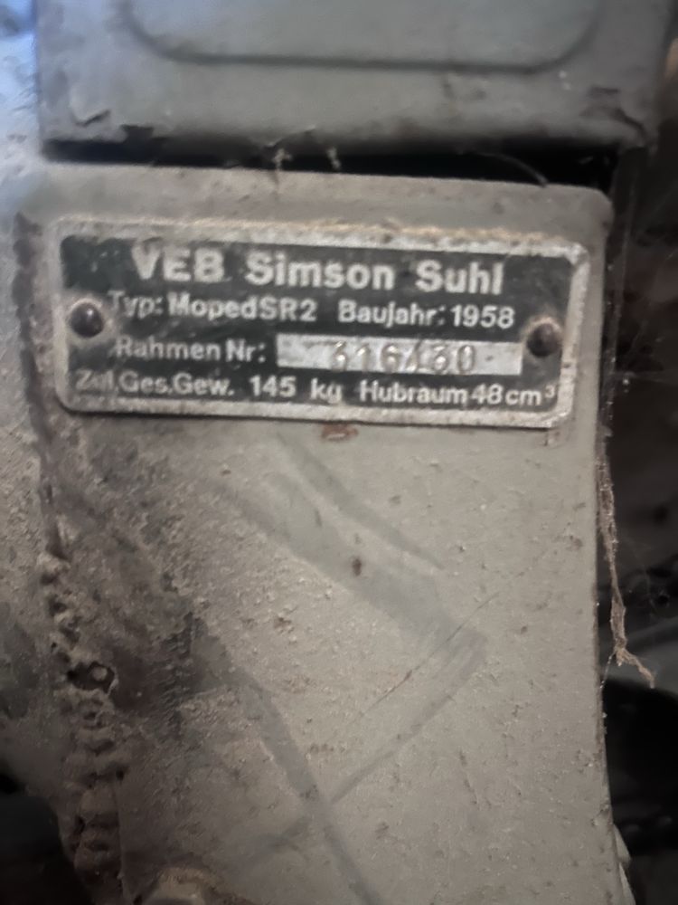 Simson Suhl SR2 1958