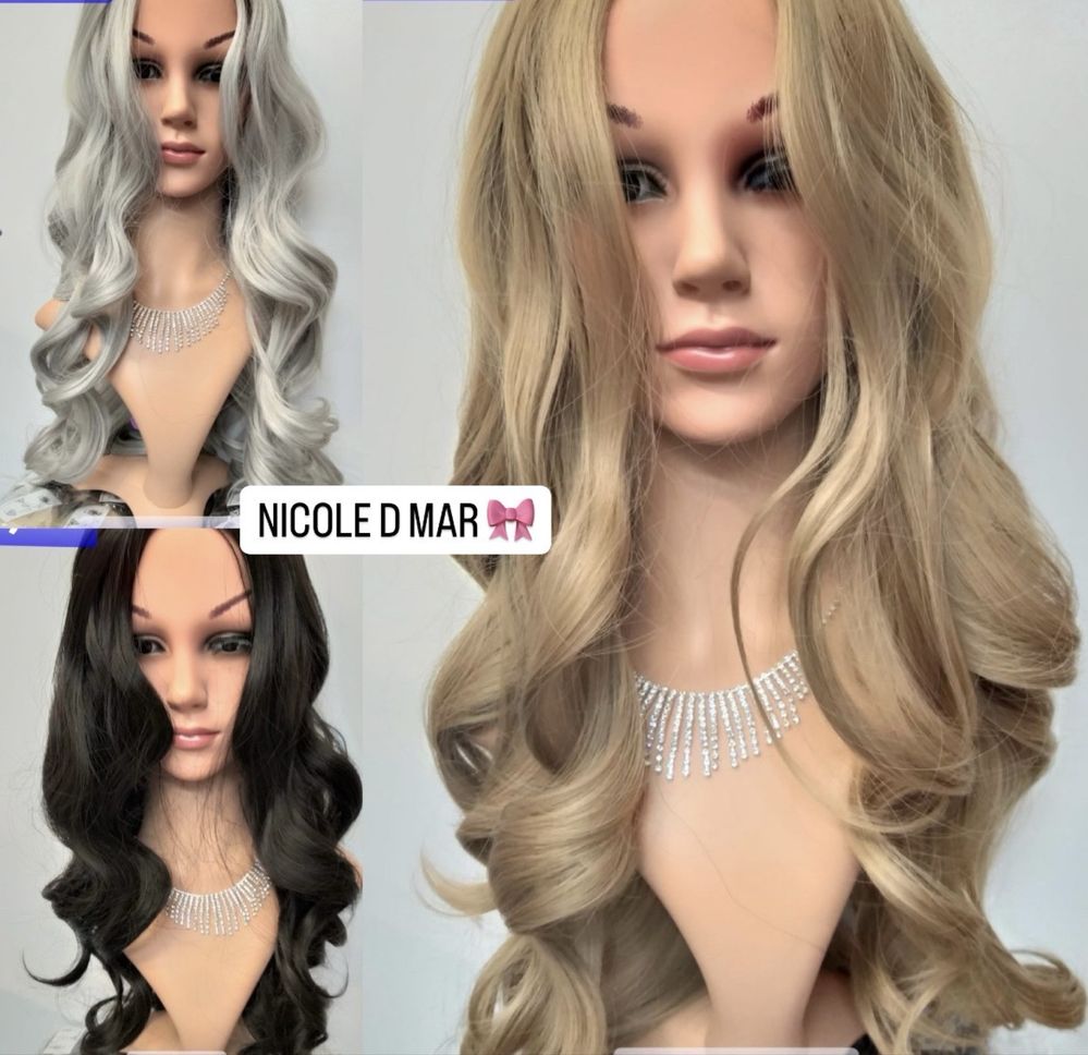 Perucă model scurt/mediu/lung imita parul natural Nicole D Mar