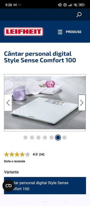 Cântar personal digital Style Sense Comfort 100 Profesionale.Nou