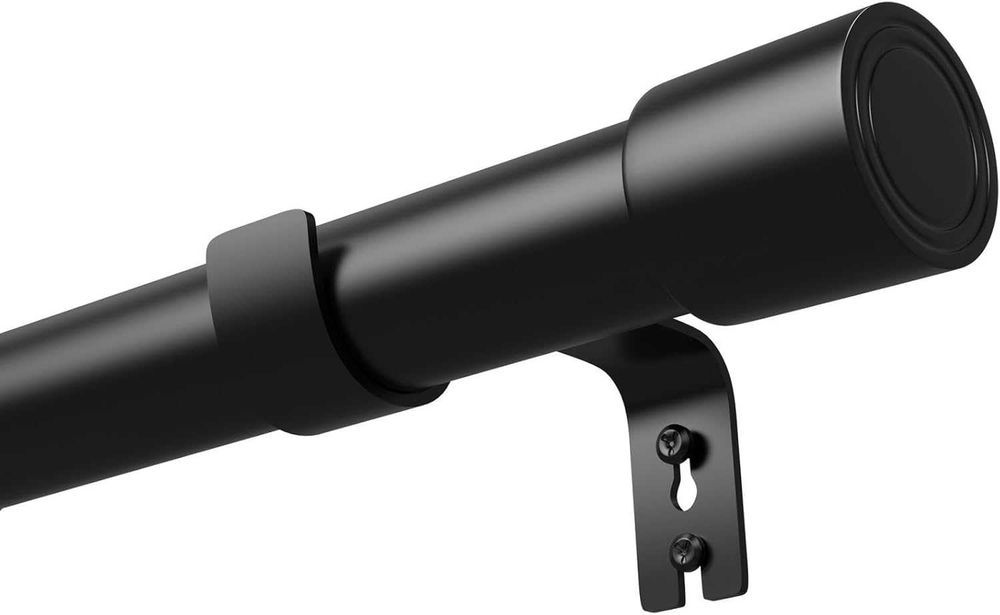 Bara extensibila perdea, 180-270 cm, negru, fara suporti