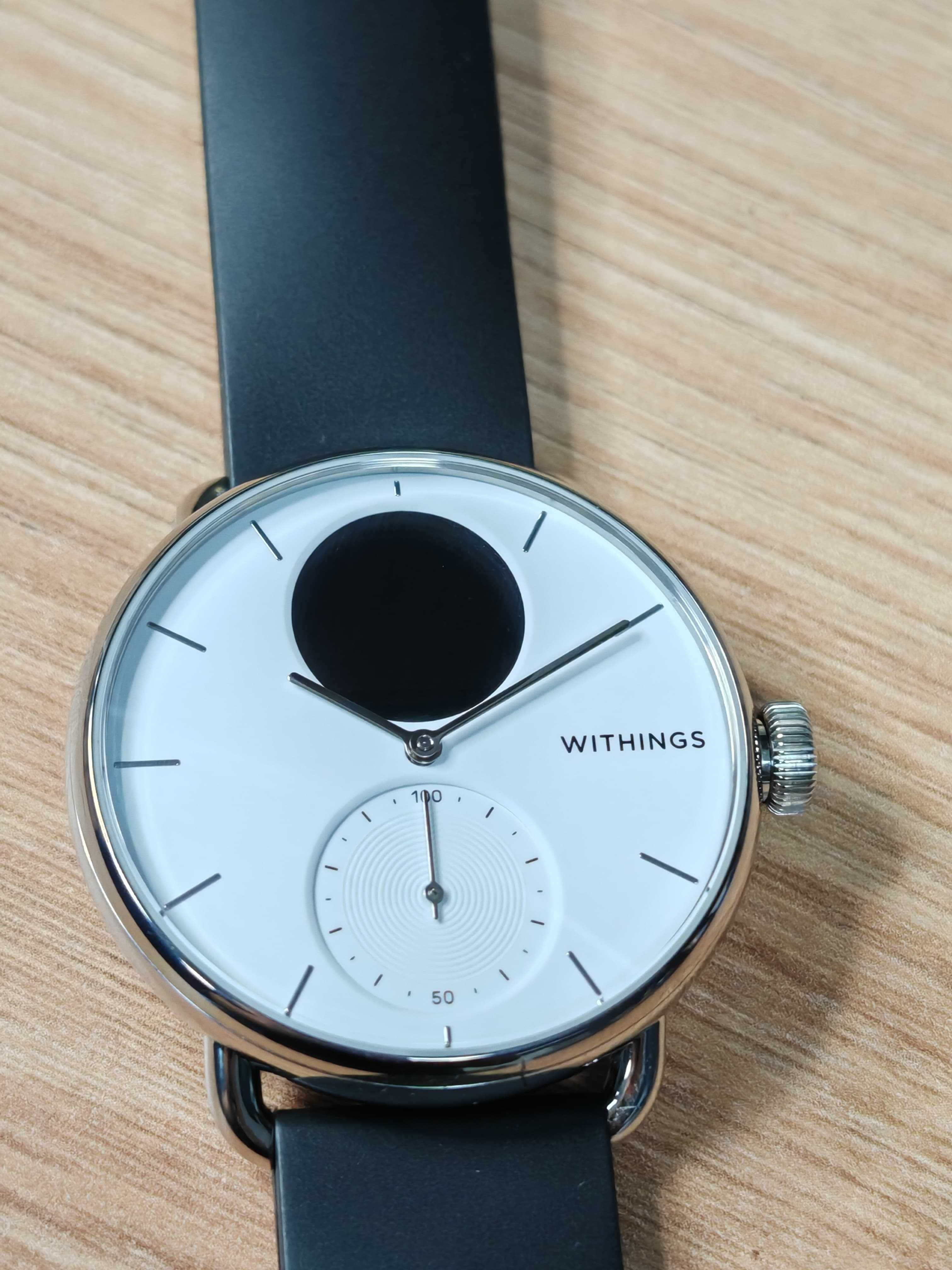 Smartwatch Withings Scanwatch 38mm White NOU FinX Amanet