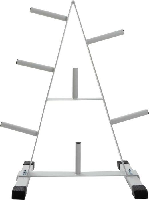 Suport pentru discuri, 30 mm, 7 suporturi, max 200 kg, alb