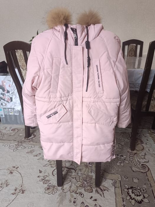 Пуховик зима рост 134