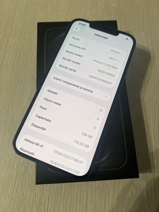 Iphone 12 Pro Max 128 Gb neverlocked fullbox