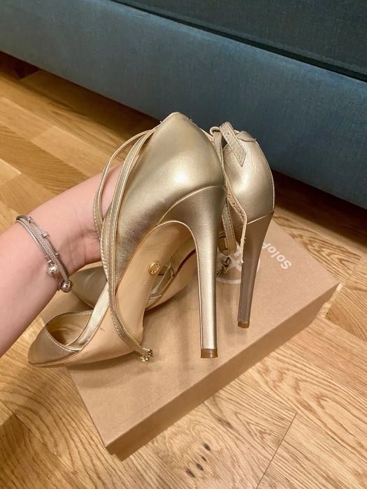 Pantofi cu toc din piele naturala 38