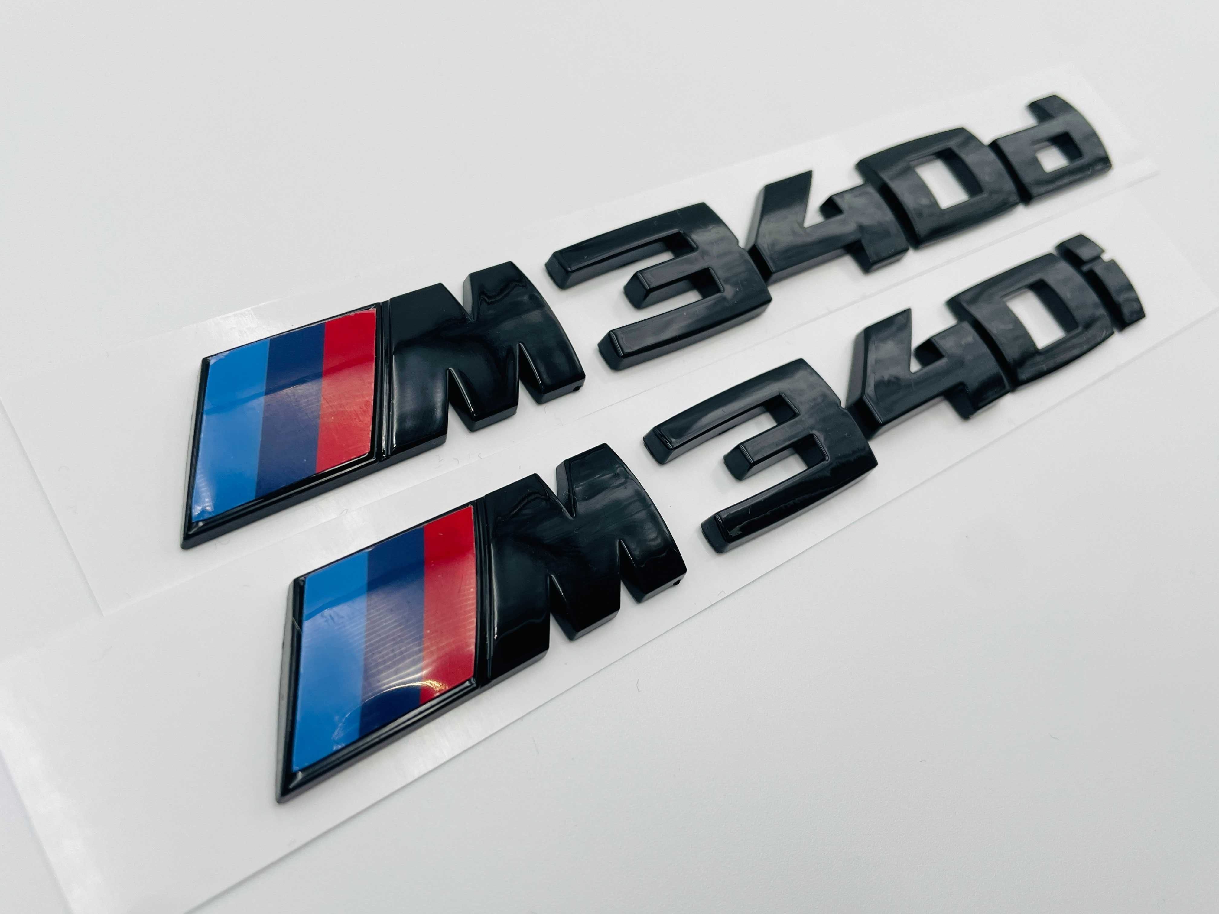 Emblema compatibila BMW 340i negru